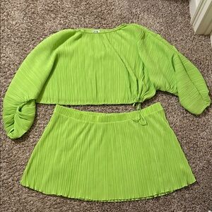 Vibrant Green Midi Dress